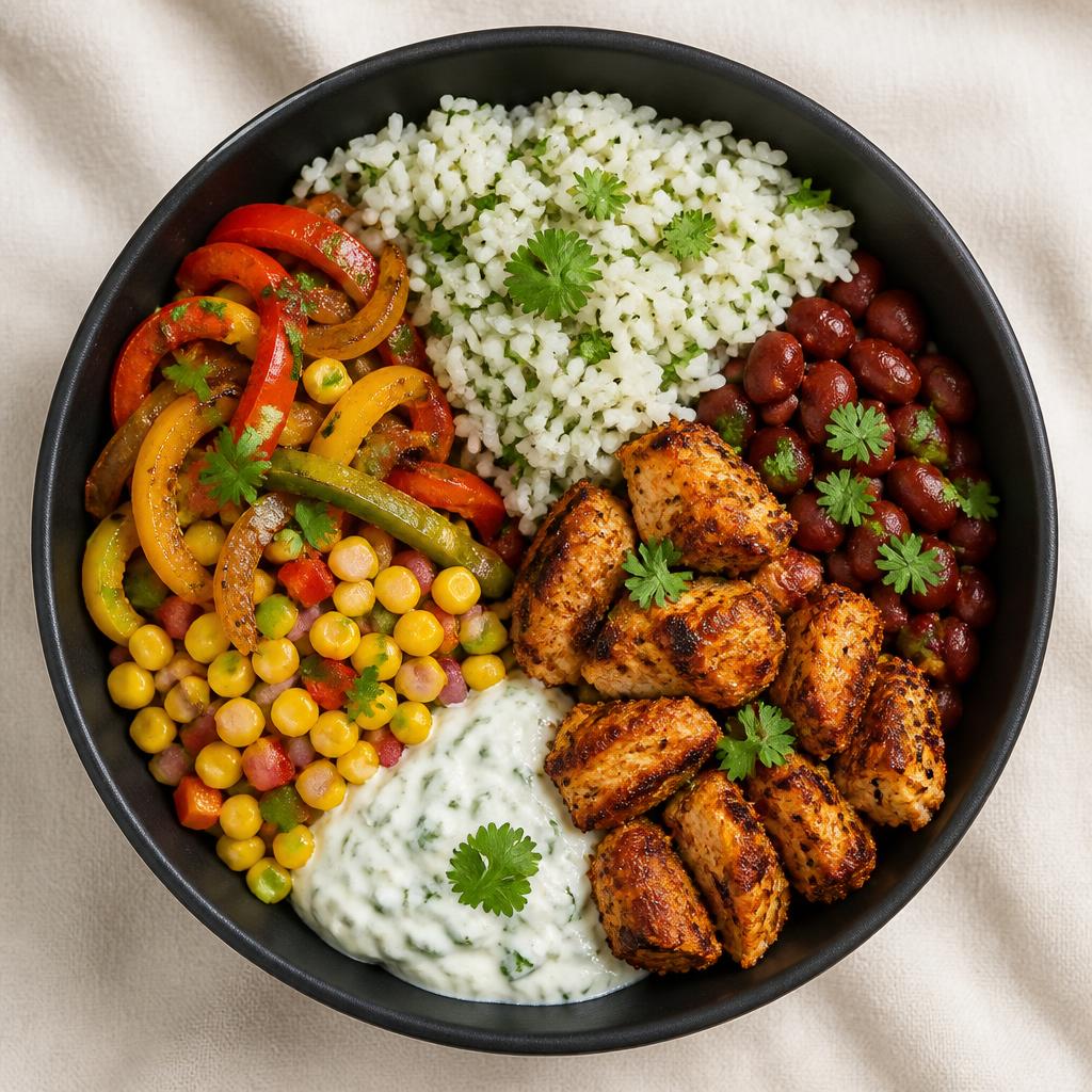 Southern Cajun burrito bowl for Friday
